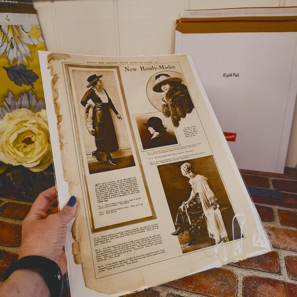 1918 Womens‎ Fashion Ready Made Apparel 1910s Original Vtg Magazine Page - Picture 2 of 7